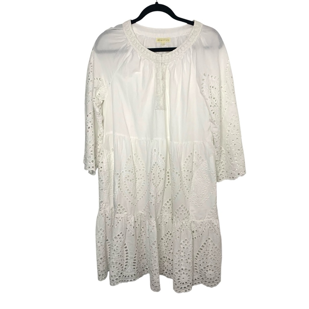 Ruby Yaya Sundance Large White Eyelet Lace Boho Beach Georgiana Cotton Dress